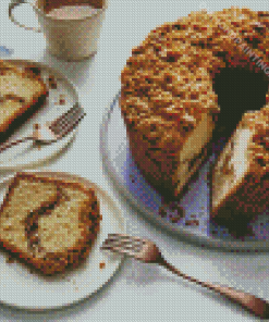 Cinnamon Coffee Cake Diamond Painting