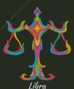 Colorful Libra Sign Diamond Painting