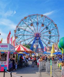 Coney Island Luna Park New York Diamond Painting