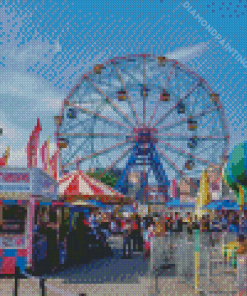 Coney Island Luna Park New York Diamond Painting