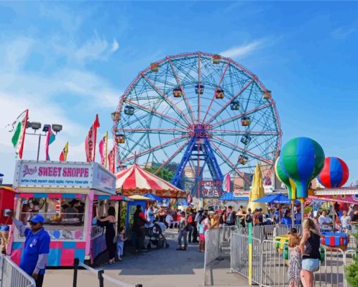 Coney Island Luna Park New York Diamond Painting