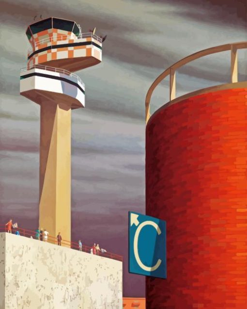 Control Tower By Jeffrey Smart Diamond Painting