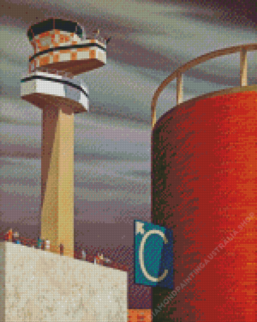 Control Tower By Jeffrey Smart Diamond Painting