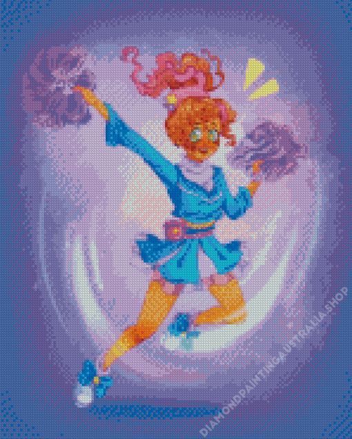 Cute Girl Cheerleading Diamond Painting