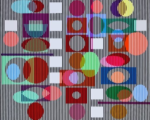 Double Metamorphosis Yaacov Agam Diamond Painting