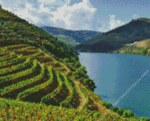 Douro Valley Landscape Diamond Painting