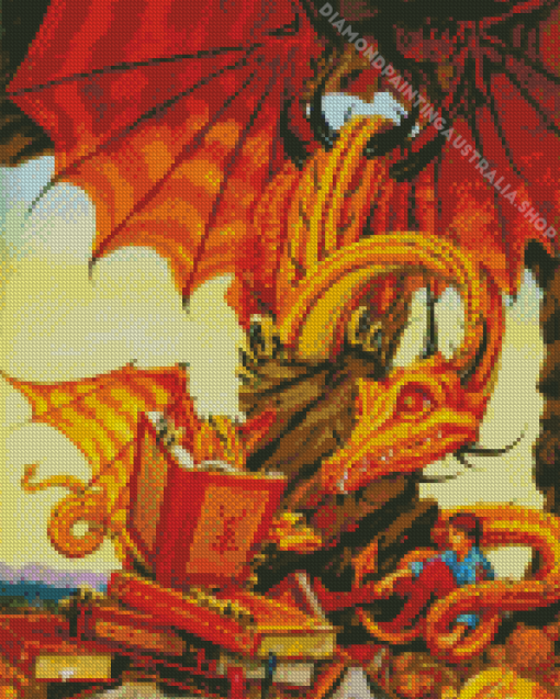 Dragon Book Diamond Painting