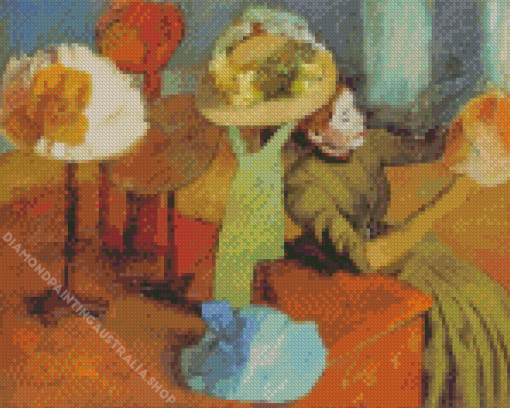 Edgar Degas The Millinery Shop Diamond Painting