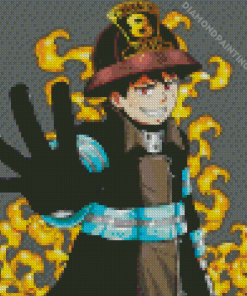 Fire Force Anime Character Diamond Painting