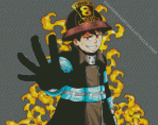 Fire Force Anime Character Diamond Painting