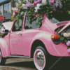 Flowering Pink Beetle Diamond Painting