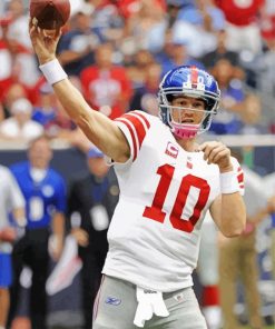 Football Quarterback Eli Manning Diamond Painting