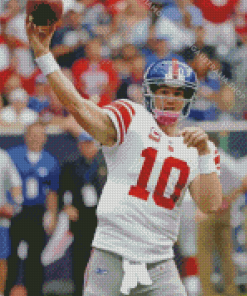 Football Quarterback Eli Manning Diamond Painting