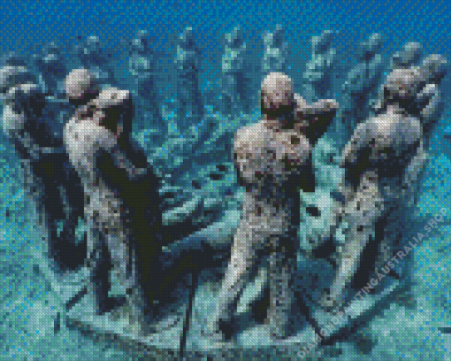 Gili Islands Meno Statues Diamond Painting