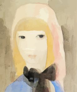 Girl With A Bow by Marie Laurencin Diamond Painting