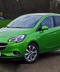 Green Opel Corsa e Diamond Painting