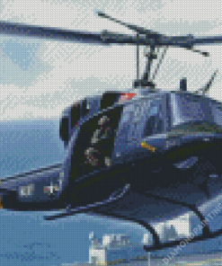 Grey Huey Helicopters Diamond Painting