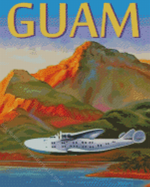 Guam Poster Art Diamond Painting