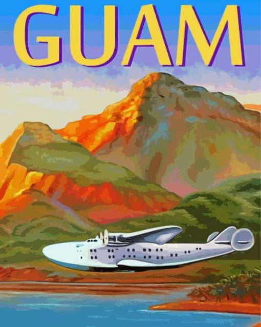 Guam Poster Art Diamond Painting