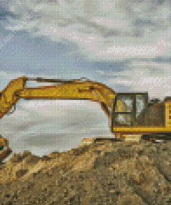 Hydraulic Excavator Diamond Painting