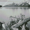 Jackson Lake in Foreground Diamond Painting