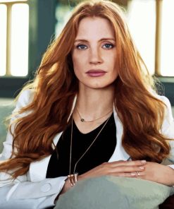 Jessica Chastain Actress Diamond Painting