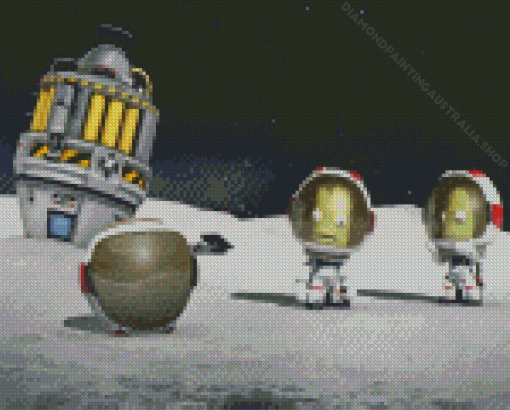 Kerbal Space Program Game Diamond Painting