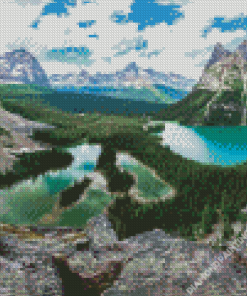 Lake Ohara Landscape Diamond Painting