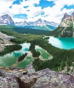 Lake Ohara Landscape Diamond Painting