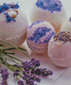 Lavender Bath Bombs Diamond Painting