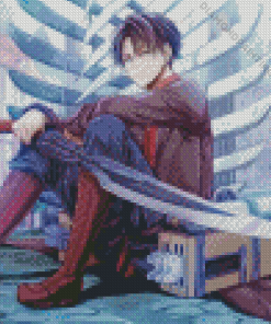 Levi Ackerman Attack On Titan Diamond Painting