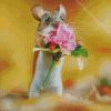 Little Animal With Flowers Diamond Painting