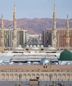 Masjid Al Nabawi in Medina Diamond Painting