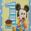 Mickey Baby Birthday Diamond Painting