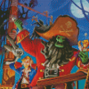 Monkey Island Game Diamond Painting