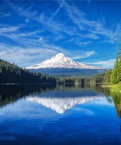 Mount Hood With Trillium Lake Diamond Painting