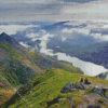 Mount Snowdon Peak Diamond Painting