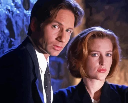 Mulder And Scully Diamond Painting