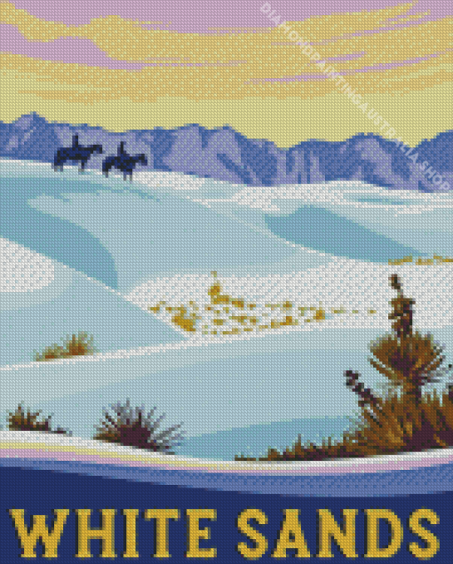 New Mexico White Sands Poster Diamond Painting