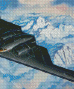 Northrop Grumman Stealth Bomber Diamond Painting