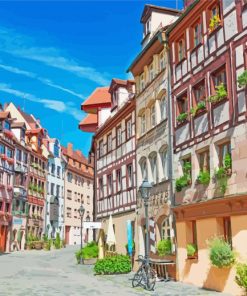 Nuremberg Germany Buildings Diamond Painting