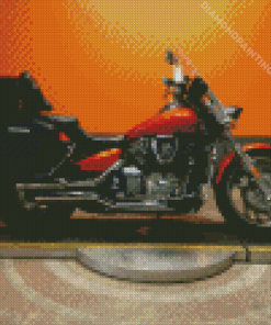 Orange 2007 Honda VTX 1300 Diamond Painting