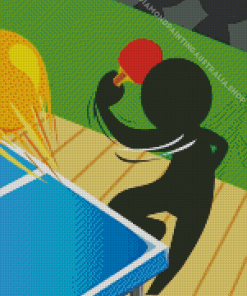 Ping Pong Player Diamond Painting