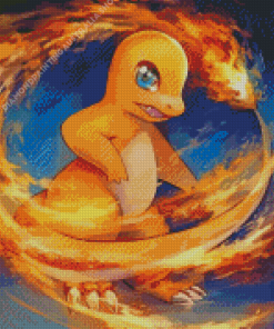 Pokemon Charmander Diamond Painting