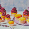 Purple Cupcakes Diamond Painting