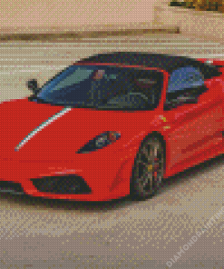 Red Ferrari F430 Diamond Painting