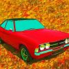 Red Ford Cortina Art Diamond Painting