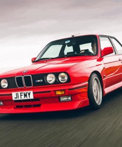 Red BMW E30 Diamond Painting