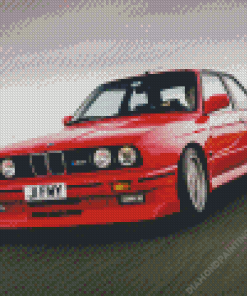 Red BMW E30 Diamond Painting