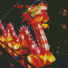 Red Dragon Lantern Diamond Painting